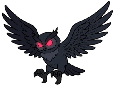 Dark owl mascot